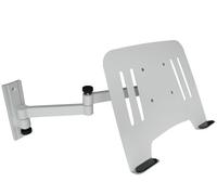Support mural blanc pour ordinateur portable avec plaque d'adaptation blanche