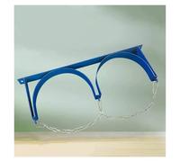 Support Mural Bleu pour Bouteilles de gaz avec chaîne de Protection - Étagère de Rangement Durable pour cliniques, Maisons de Retraite et Services (65 x 20 cm) - Solution de Rangement sécuri