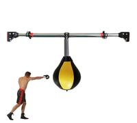 Support Mural Boxe Speed Trainer avec Balle Reflex Réglable Longueur 72-100cm Rotation 360° Gain de Place pour Entraînement à Domicile