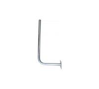 Support mural Bras Coudé Acier galvanisé Hauteur 60cm Déport 25cm Fixation 4x10mm pour antennes