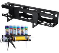 Support Mural Cartouche Silicone, Support Cartouche Silicone Utilitaire,Support de tube de calfeutrage à la main en acier,Support mural pour tube de graisse,stand cartride,Avec base horizontale