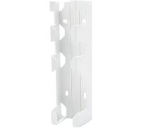 Chacon – Support mural pour multiprise – Prêt à poser – 3 prises – Plastique blanc