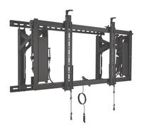 Support mural Chief LVS1U ConnexSys pour mur vidéo 80" avec rails de montage et système d'alignement noir