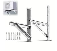 Support Mural Climatiseur Exterieur, Support Mural pour Climatiseur/Pompe à Chaleur Mini-Split Sans Conduit de 9 000 à 42 000 Btu, Supportant Jusqu'à 350 Kg(56x58cm/22x23in)