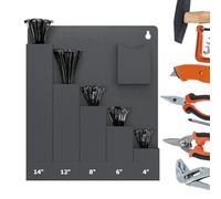 Support Mural Colliers De Serrage,Organisateur 6 compartiments - Range-colliers gestion câbles - Pour Installateurs Locataires Maison Bureau Studio Atelier Garage Camping-car Caravane Abri