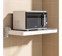 Support mural compact pour four à micro-ondes - Étagère de rangement pratique pour four électrique et micro-ondes - Nizer de cuisine efficace pour les petits espaces