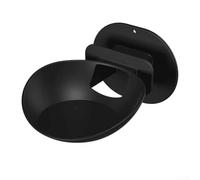 Support mural compact pour haut-parleur Echo Dot Max en ABS robuste avec chemin de câble interne pour organiser une pièce bien rangée (noir)