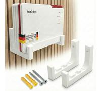 Support mural compatible avec AVM FritzBox 5690 Pro Fiber - Compatible avec Routeur Fritz!Box 5690 à fibre optique, design stable, meilleure propagation Wi-Fi, fixation robuste - Fabriqué en Allemagne