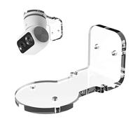 Support mural compatible avec Eufy Indoor Cam S350, support de caméra de sécurité en acrylique transparent avec adhésif et vis, installation facile à percer, angle réglable pour coin, intérieur