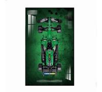 Support mural compatible avec LE*GO Technic 42240 Aston Martin Aramco AMR25 Formula 1 Race Ca - Support mural pour voiture F1 42240 50 x 80 cm (modèle non inclus), A