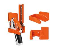 Support mural compatible avec STIHL HSA 26, avec rangement intégré pour embout de cisaille amovible, support gain de place pour garage, abri de jardin et atelier, orange