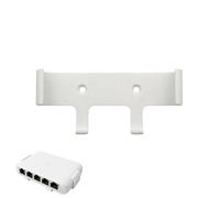 Support mural compatible avec Ubiquiti UniFi Switch Flex Mini (Blanc) | En plastique resistant, disponible en blanc et en noir - fixation murale par 2 vis (non incluses)