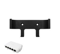 Support mural compatible avec Ubiquiti UniFi Switch Flex Mini (Noir) | En plastique resistant, disponible en blanc et en noir - fixation murale par 2 vis (non incluses)
