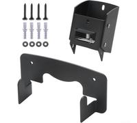 Support mural conçu pour une construction en acier robuste, prend en charge les chariots à main et les outils encombrants jusqu'à 36,3 kg, solution d'économie d'espace pour garage ou abri de jardin