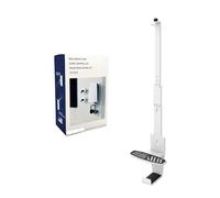 Support mural console pour PS5/PS5 Pro/PS5 Slim, support mural pour console avec manette et support pour casque d'écoute, support mural pour jeu vidéo (Blanc)