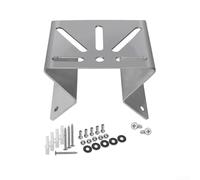 Support mural d'angle en acier inoxydable, pour Eufy Security S340, support de caméra double vue latérale à 270 degrés, kit d'installation extérieure robuste (argent)