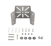 Support mural d'angle pour caméra de sécurité en acier inoxydable pour intérieur et extérieur - Pour caméras de surveillance dôme - Argenté/blanc