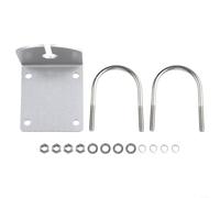 Support mural d'antenne en forme de L avec base en acier inoxydable pour une utilisation en extérieur, convient pour antenne NK, pince à boulon en L robuste offrant une fixation sûre et solide du mât