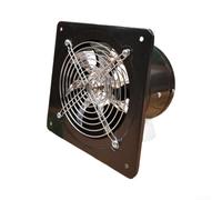 Support mural de 15,2 cm pour ventilateur d'échappement pour ventilation de cuisine avec interrupteur à bouton unique entre l'entrée et pour les modes d'échappement (noir)