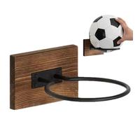 Support Mural de Basket-Ball, Support Mural pour Ballon,Support pour Ballons, présentoir en Bois et métal pour Basket-Ball | Supports de Ballons de Sport Peu encombrants, Support de Rangement po