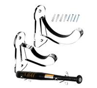 Support mural de batte de baseball en acrylique - Présentoir horizontal pour battes de baseball et de softball | Présentoir réutilisable pour souvenirs et collectionneurs, complet lundi