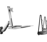 Support mural de bureau assis-debout - support de moniteur support de bureau pour clavier