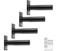 Support mural de disques d'haltères VEVOR pour disques d'haltères de 2 pouces, capacité de poids 150 kg, étagère de rangement pour gymnases à domicile, fer, pack de 4