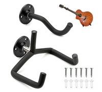 Support Mural de Guitare Horizontal, Crochet pour Support Mural Guitare en Métal Porte Guitaren Mural Accroche Présentoir pour Guitare Classique électrique Ukulélé