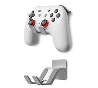 Support mural de manette de jeu en aluminium pour Xbox PS5 PS4 Switch Pro, accessoire de jeu PC - Idée cadeau pour mari, petit ami, joueurs, amateurs de jeux, accessoire de jeu (argent)