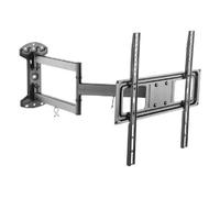 Support Mural De Moniteur LONG400 À Trois Articulations Inclinable Noir