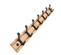 Support Mural De Porte-manteau, Rail De Support De Crochet Mural Robuste, Porte-manteau Avec Crochets, Crochets À Serviettes Noirs En Aluminium Spatial, Pour Suspendre Des Manteaux, Des Vêtements (Si