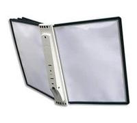 Support mural de présentation Sherpa 5 pochettes A4 - Dim. fermé L28 x H32 x P27 cm cadre noir Noir G