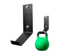 Support mural de rack de kettlebell - Organisateur de montage mural pour rack de gym, support compact pour kettlebell, contient 220 livres Support d'équipement de pales durable
