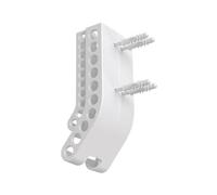 Support mural de rangement pour 10 piles AA et 10 piles AAA pour garage, entrepôt, cuisine, blanc, 15 x 6 x 3,5 cm