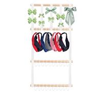 Support Mural De Rangement Pour Nœuds - Organiseur Pour Pinces À Et Accessoires De Bijoux, Solution D'affichage Escamotable Avec Plusieurs Crochets Pour Le Tri Décoratif | Pour La Chambre Des