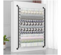 Support mural de rangement pour rouleaux de tissu - Organisateur multi-usages pour film étirable, film solaire, papier peint et bobines de loisirs créatifs - Solution d'affichage gain de place