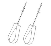 Lot de 2 battes à œufs de rechange, accessoires de batte à œufs électrique, batte à œufs en acier inoxydable, fouet de rechange, batte à œufs universelle, batteur à œufs