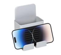 support mural de téléphone de charge, support de téléphone mural,Boîte de téléphone autocollant | Stockage de télécommande sans punch, grande capacité pour la salle de classe