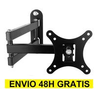 Support mural de télévision rétractable universel, 17 à 32 pouces, moniteur LCD, Angle de réglage rétractable gauche et droite