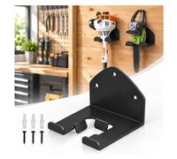 Support Mural Débroussailleuse pour Bosch EasyGrassCut 18V-26 | Porte-outils mural pour garage, rangement d'outils de jardin à manche long, 2 plaques arrière et visserie incluses