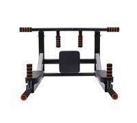 Support mural Dip Station Montage mural Barre de traction Power Tower Kit multifonction Dip Station murale Charge maximale de 200 kg pour tractions, tractions, levage de jambes, maison, bureau, salle