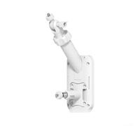 Support mural double tête pour caméra pour panneau solaire 22 cm double | Construction en plastique ABS, longueur de 22 cm, finition blanche, installation murale ou poteau