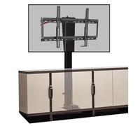 Support Mural électrique pour téléviseur au Plafond - Support télescopique à Rotation Manuelle à 360°, Plupart des téléviseurs Plat de 32 à 70 Pouces, avec télécommande