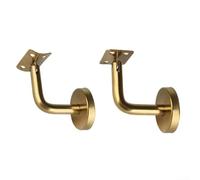 Support mural en acier inoxydable 304 doré pour rampe d'escalier, 60 mm de hauteur pour base de 30 x 48 mm