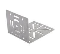 Support mural en acier inoxydable en forme de L, adaptateur auxiliaire pour caméras de vidéosurveillance dôme avec écrous et vis, 155 x 100 x 118 mm, argenté