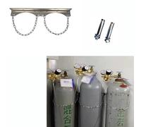 Support mural en acier inoxydable for bouteille d'oxygène - Support gain de place for bouteille de gaz, 1 pièce(Length 50cm)