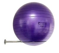 Support Mural en Acier Inoxydable pour Ballon de Yoga et de Stabilité - Rangement Robuste pour Exercices, 32 cm à 86 cm, avec Vis de Montage