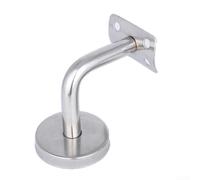 Support mural en acier inoxydable pour balustrade avec solution de fixation pour rampe d'escalier (60 x 80 mm)