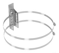 Support mural en acier inoxydable pour installation de vase d'expansion avec bandes d'absorption des chocs pour chauffe-eau