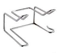 Support mural en acier inoxydable pour sèche-cheveux - Sans perçage - Avec crochets et fentes pour ranger les outils de coiffure - Argenté naturel